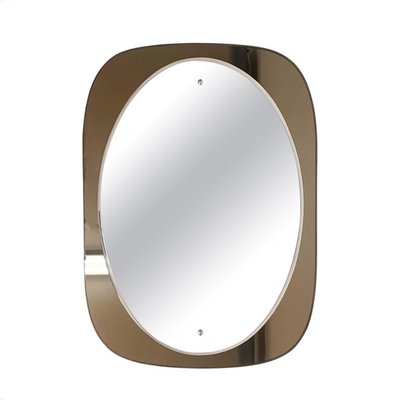 Bronze Oval Wall Mirror, Oval Beveled Door Mirror