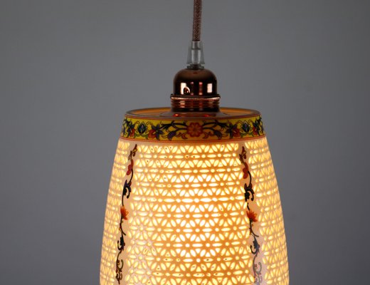 Lámparas orientales de cerámica, años 80. Juego en venta Pamono