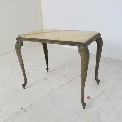 Vintage Regency Marble And Brass Side, Regency Style Side Table