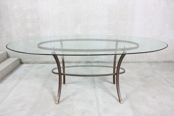 French Oval Dining Table By Pierre Vandel 1970s Bei Pamono Kaufen