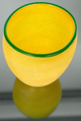 Vintage Italian Murano Glass Scavo Vase MURANO, FRANCO MORETTI Vintage Scavo