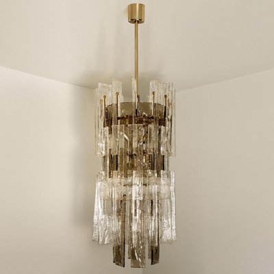 Murano Curved Crystal Chandelier Attributed Carlo Nason Murano Curved Crystal Chandelier Attributed Carlo Nason