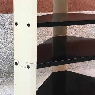 Vintage Italian Modular Corner Shelf 1970s - Plywood Corner Shelf Vintage Italian Modular Corner Shelf 1970s - Plywood Corner Shelf
