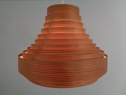 Lamella Deckenlampe aus Holz von Hans Agne Jakobsson für Hans Agne Jakobsson AB Markaryd, 1960er Lamella Deckenlampe aus Holz von Hans Agne Jakobsson für Hans Agne Jakobsson AB Markaryd, 1960er
