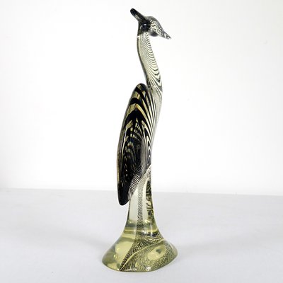 Large Mid-Century Acrylic Glass Herons by Abraham Palatnik, Set of