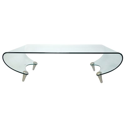 Postmodern Glass Tango Coffee Table By Fabio Di Bartolomei For Fiam At Pamono Postmodern Glass Tango Coffee Table By, Greenapple Spiro Rotating Coffee Table In Clear Glass And Black