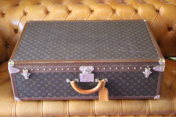 Nervesammenbrud gør det fladt Scrupulous Large Vintage Alzer 80 Suitcase from Louis Vuitton for sale at Pamono