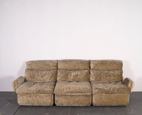 Green Velvet 7 Modular Sofa, Off White Leather Sleeper Sofa