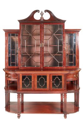 Antique breakfront 2024 china cabinet