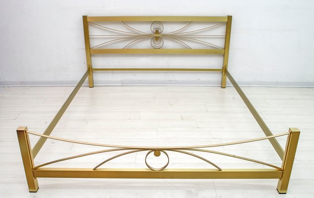 Antique brass 2024 double bed