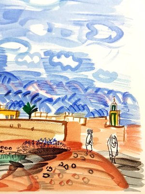 Raoul Dufy (after) - Landscape - Lithograph 1965 for sale at Pamono
