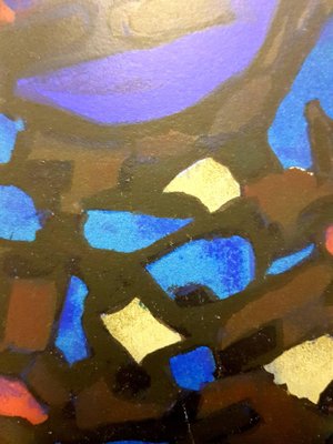 Alfred Manessier - Abstract Blue Composition - Original