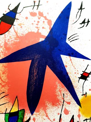 Joan Miro - Original Abstract Lithograph 1981 for sale at Pamono