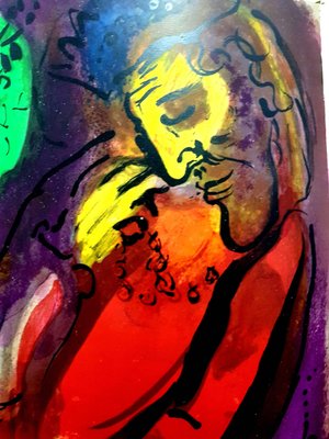 Marc Chagall - Colorful Bible - Original Lithograph 1956 for
