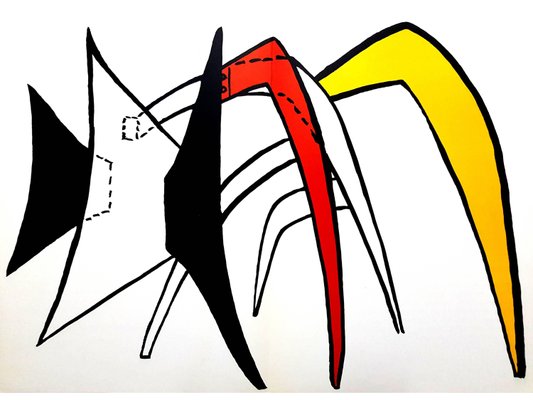 Alexander Calder Original Lithograph From Derriere Le Miroir 1976 For Sale At Pamono
