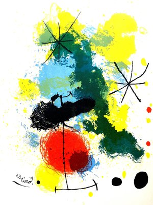 Joan Miro - Original Lithograph - Frontispiece for ''Prints from