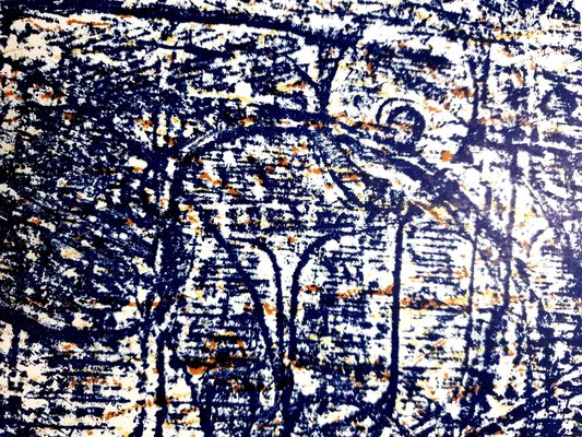 Max Ernst - Abstract Birds - Original Lithograph 1962 for sale at