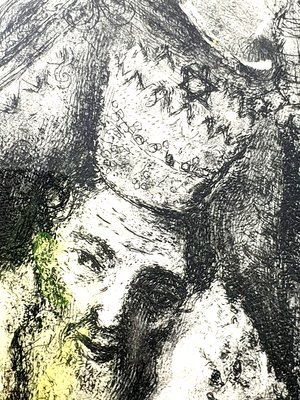 Marc Chagall Bath Sheba At The Feet Of David Original Handsigned Etching 1958 For Sale At Pamono