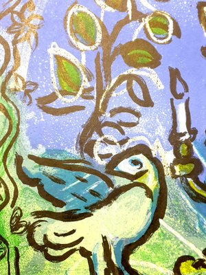 Marc Chagall - The Candlestick - Original Lithograph 1962 Marc Chagall - The Candlestick - Original Lithograph 1962