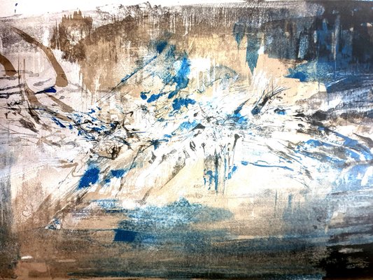 Zao Wou-ki - Original Lithograph - Abstract Composition 1962 for