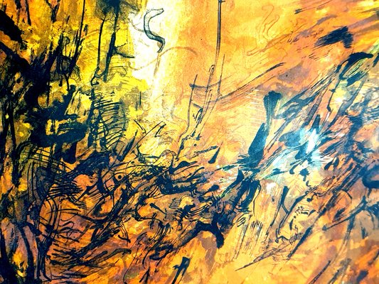 アート・デザイン・音楽 WOLS PHOTOGRAPHS WATERCOLOURS ETCHINGS Fish World Glass Wall Art || Designer's Collection