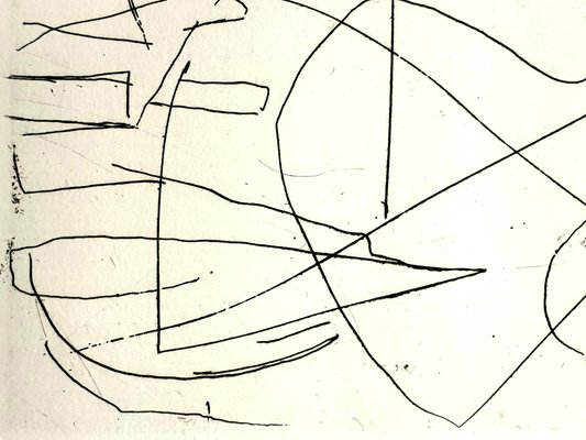 André Lanskoy - Composition - Original Etching 1960 for sale