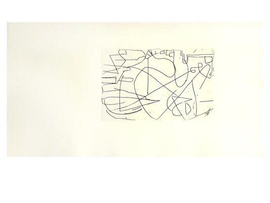André Lanskoy - Composition - Original Etching 1960 for sale