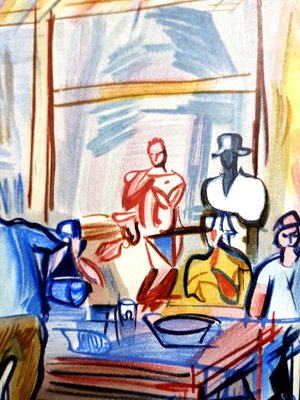 Raoul Dufy (after) - Autoportrait - Litografía 1965 en venta en Pamono