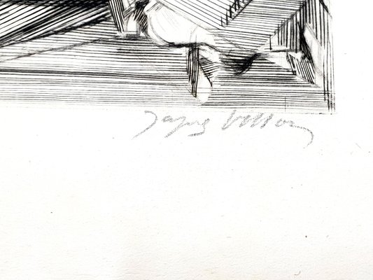 Jacques Villon - Landscape - Original Etching 1949 for sale Jacques Villon - Landscape - Original Etching 1949 for sale