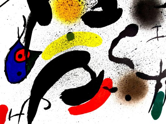 Joan Miro - Original Abstract Lithograph 1981 for sale at Pamono