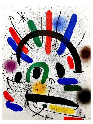 Joan Miro - Original Abstract Lithografie 1981 bei Pamono kaufen