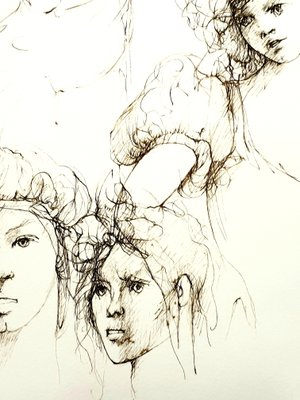 Leonor Fini - Portraits - Original Handsigned Lithograph 1986 for