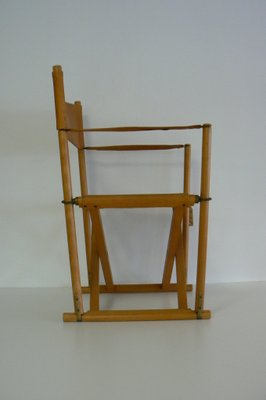 Model MK16 Leather Folding Chair by Mogens Koch for Interna for