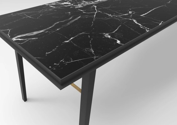 AES Black Marble Contemporary Desk Jan Garncarek