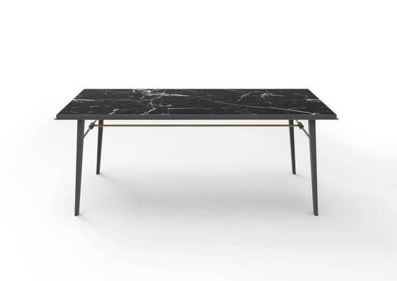 AES Black Marble Contemporary Desk Jan Garncarek