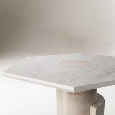 Pair Of Sculpted Contemporary Marble Side Table By Dooq For Sale At Pamono