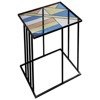 Stained Glass Coffee Table Santissimi I Serena Confalonieri For At Pamono - Stained Glass Coffee Table Stained Glass Coffee Table Santissimi I Serena Confalonieri For At Pamono - Stained Glass Coffee Table