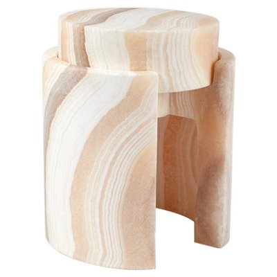 Push Alabaster Side Table By Omar Chakil For Sale At Pamono