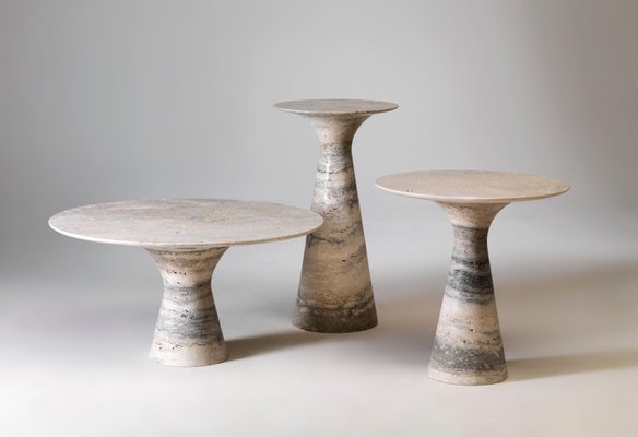 Contemporary Marble Side Tables, Dining Accent Tables