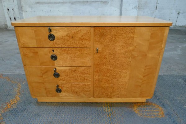 Art Deco Maple And Birch Chest Of, Furniture Chest Of Drawers Value