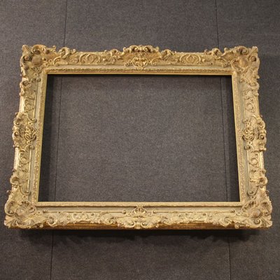 French Gilded Wood And Plaster Frame, Vintage Plaster Frame Mirror
