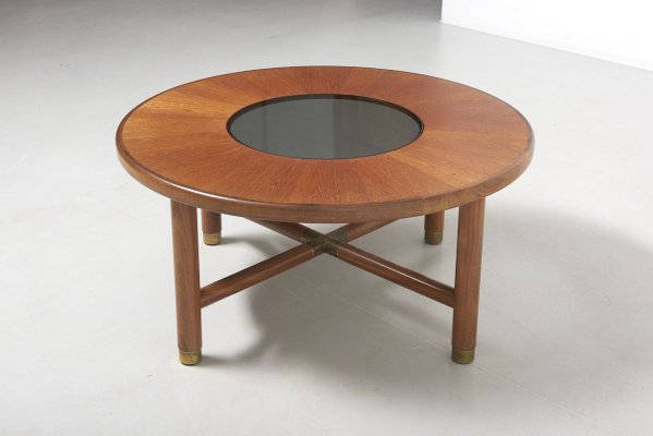 Mid Century Vintage Trinity Nathan England Round Coffee Table In Oak Search Rescued