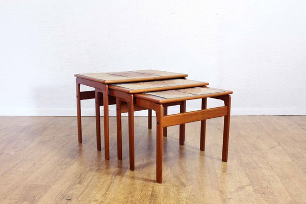 Danish Nesting Tables from Trioh 1960s Set of 3