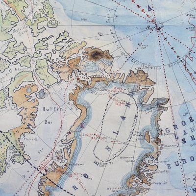 North Pole Map 1930s For Sale At Pamono