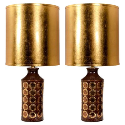 large gold lamp
