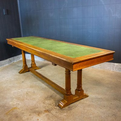 antique library table