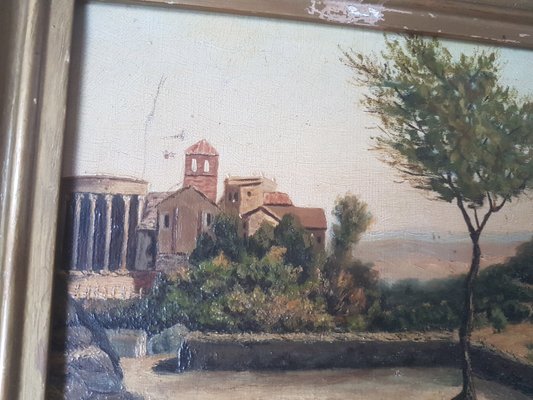Peintures A L Huile Paysage Antiques Set De 3 En Vente Sur Pamono