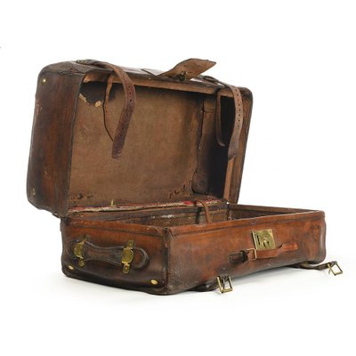 leather suitcase
