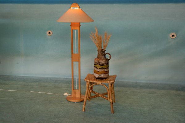 Danish Pinewood Floor Lamp From Lys 1970s For At Pamono Danish Pinewood Floor Lamp From Lys, Icicle Floor Lamp Replacement Glass