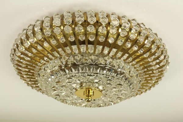 Vintage Austrian Glass Brass And Diamond Cut Lucite Flush Mount Ceiling Lamp 1950s For At Pamono - Vintage Glass Flush Ceiling Lights Vintage Austrian Glass Brass And Diamond Cut Lucite Flush Mount Ceiling Lamp 1950s For At Pamono - Vintage Glass Flush Ceiling Lights
